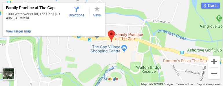 Gap Family Practice Medical Centre Directions