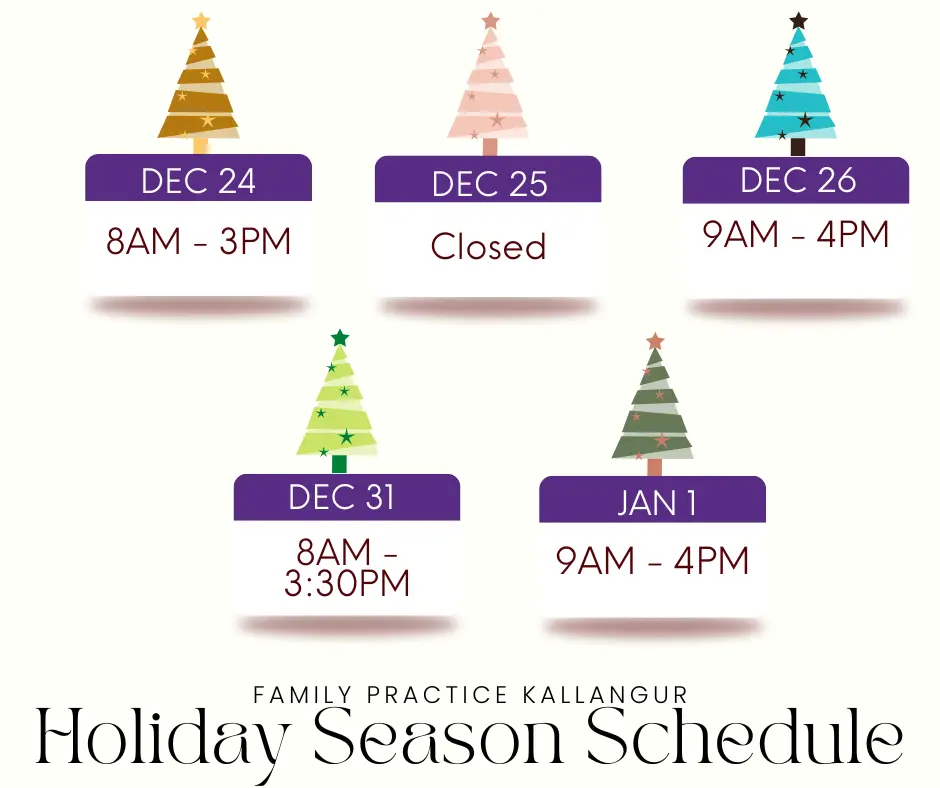 Kallangur Holiday Schedule